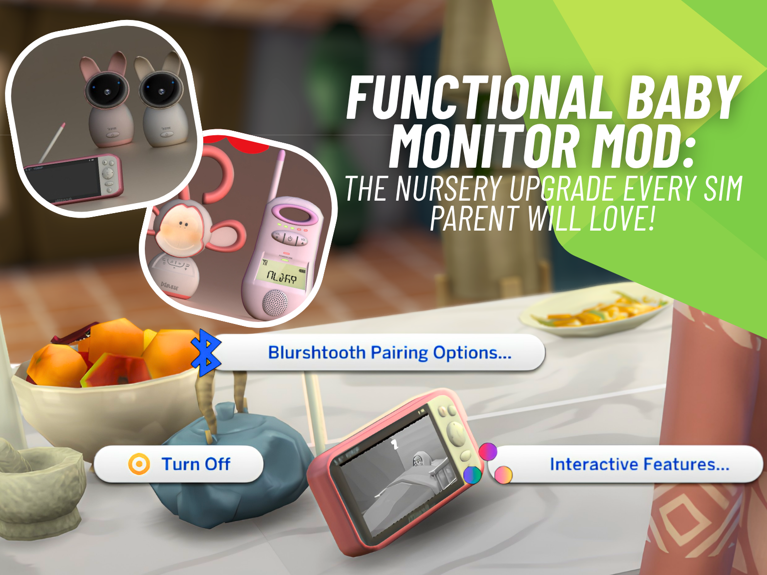 Functional Baby Monitor Mod Gets an Exciting Nursery Upgrade for The Sims 4