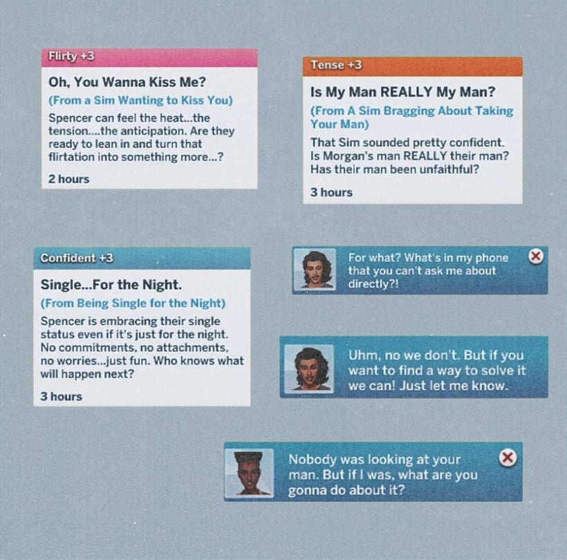 Little Miss Drama Mod Brings a Fresh Social Interactions Overhaul! 7 LMD1