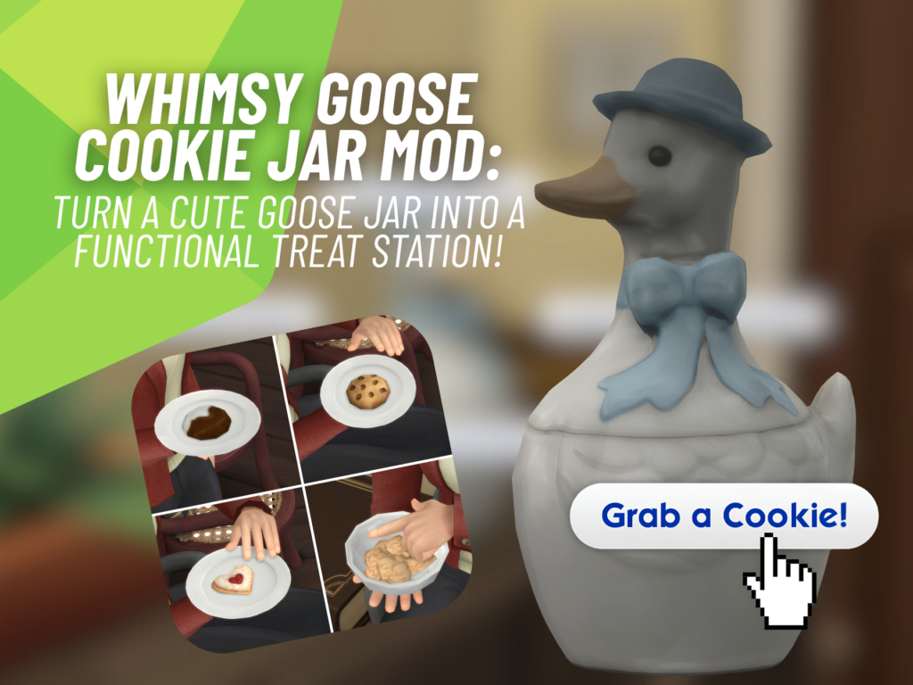 Whimsy Goose Cookie Jar Mod: Incredible Cozy Treats for The Sims 4 4 SnootySims Whimsy Goose Cookie Jar MOD