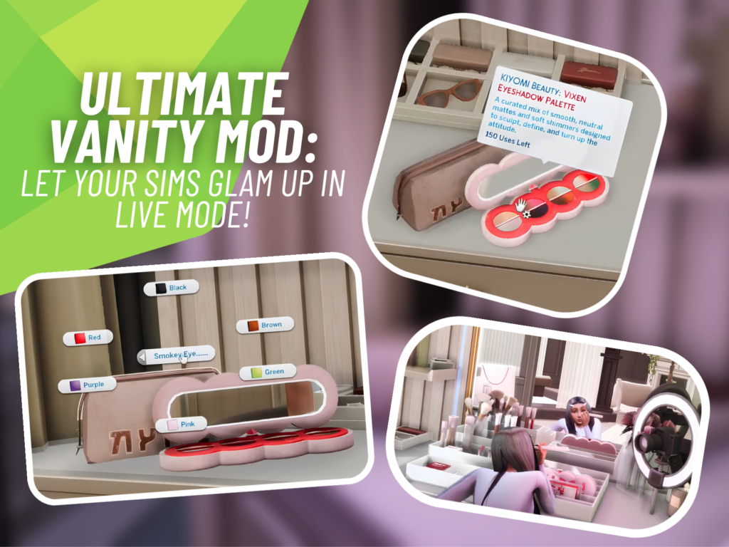 Ultimate Vanity Mod Gets an Exciting Live Mode Beauty System for The Sims 4 4 Ultimate Vanity Mod