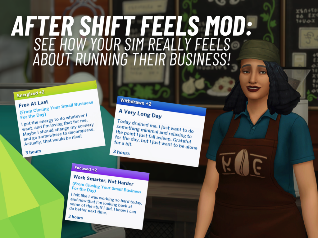 After Shift Feels Mod: Add More Realistic After-Work Moments for Sims 4! 4 After Shift Feels Mod