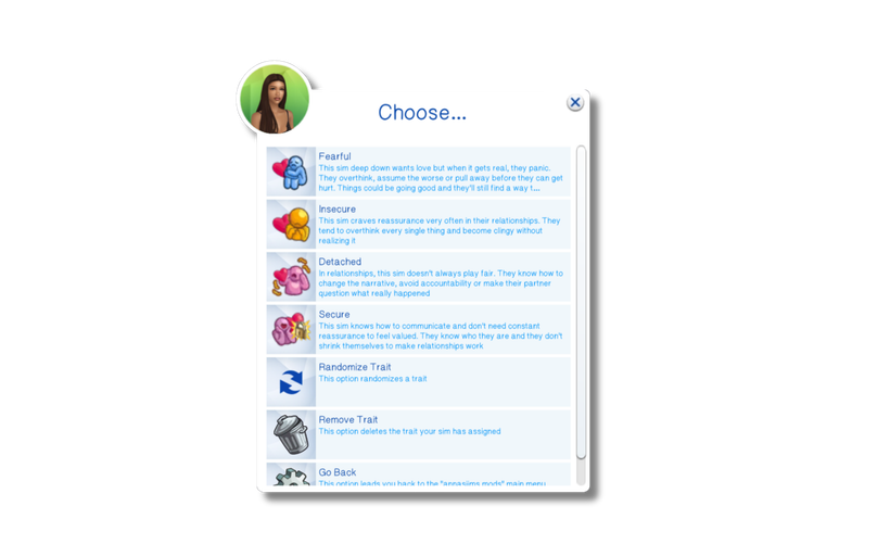 Lines & Limits 2.0 Mod: A New Way to Add Realistic Relationship Drama in The Sims 4 5 Choose Trait