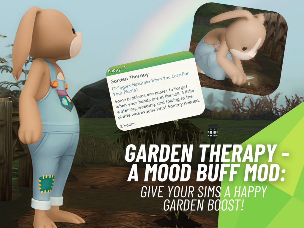 Garden Therapy - A Mood Buff Mod: A Brilliant Little Gardening Boost for Sims 4 4 Garden Therapy Mood Buff