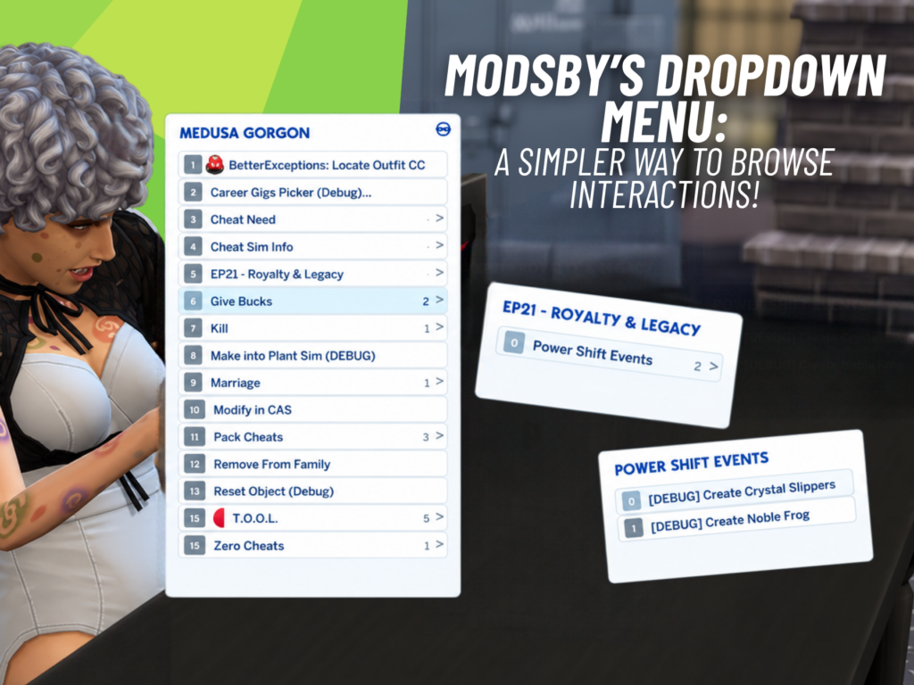 Modsby's Dropdown Menu: An Epic Fix for The Sims 4 UI! 4 Modsbys Dropdown Menu