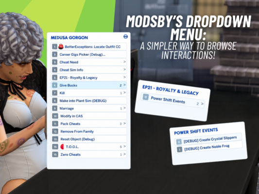Modsbys Dropdown Menu
