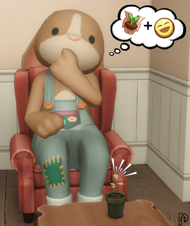 Garden Therapy - A Mood Buff Mod: A Brilliant Little Gardening Boost for Sims 4 5 Sammy Mood Buff Thought