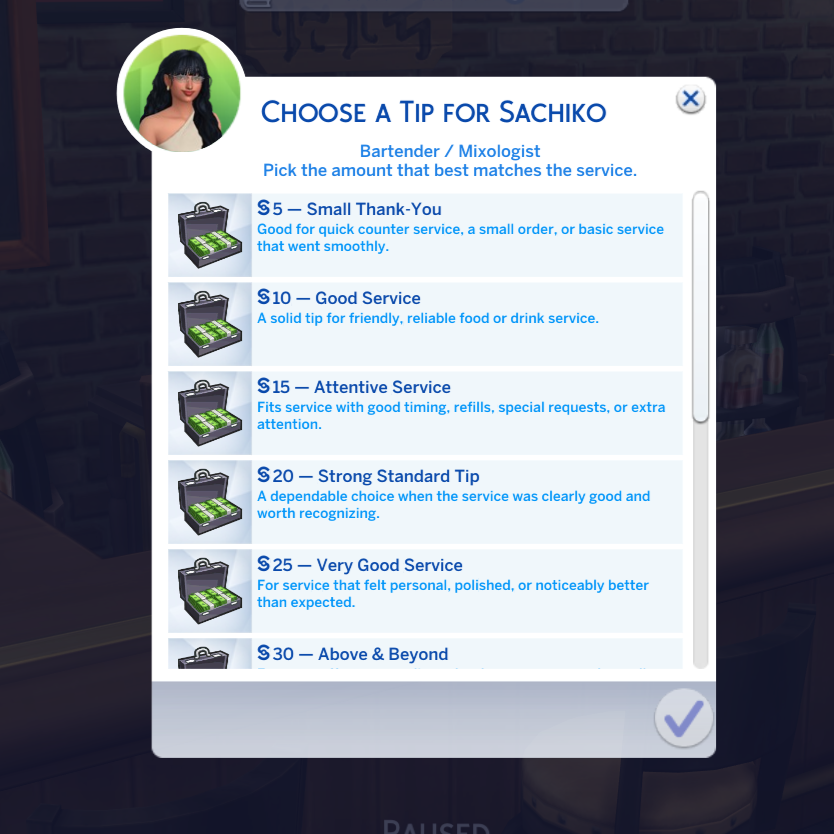 Tipping Just Got Better in The Sims 4 With This Universal Tip System Mod! 5 Universal Tip System Mod 3