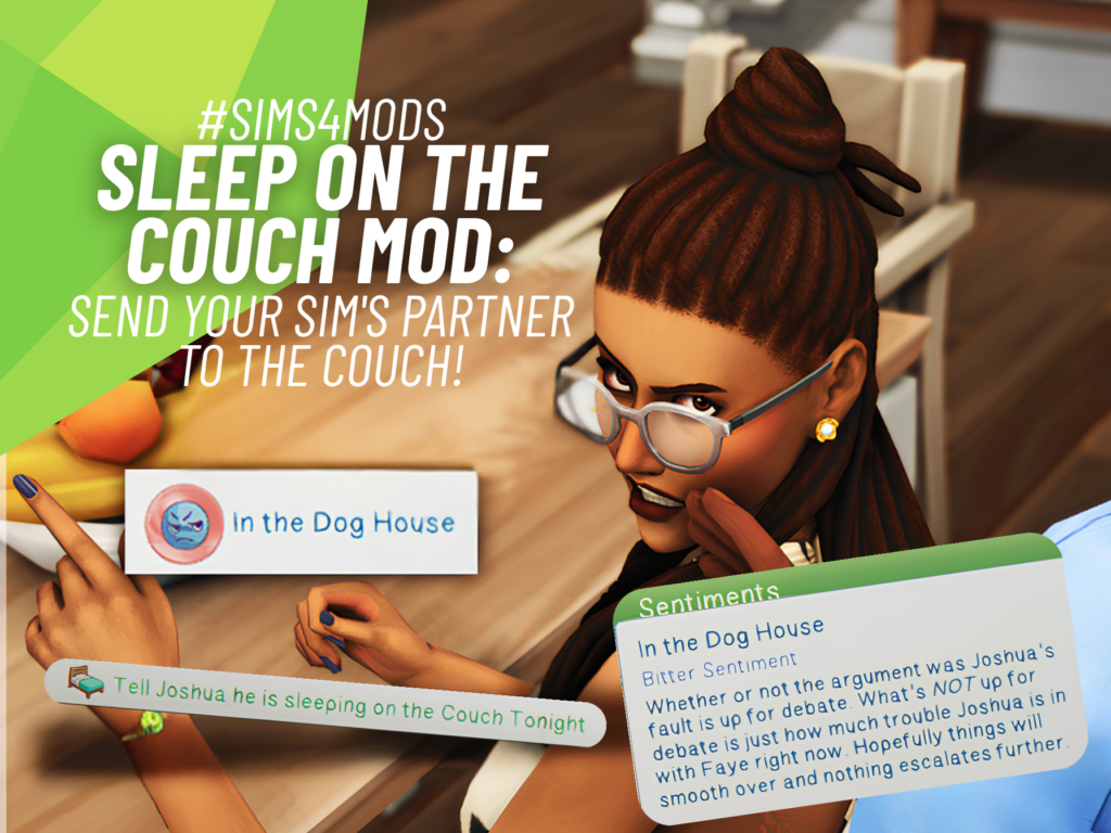 SnootySims Sleep on the Couch Mod