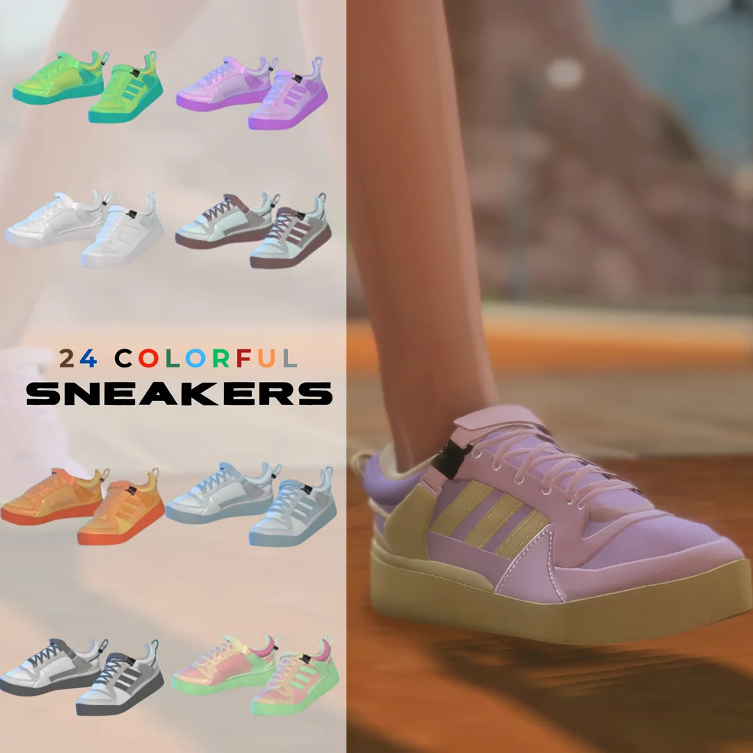 Female & Male Sneakers by MiliNiki — Sims 4 custom content