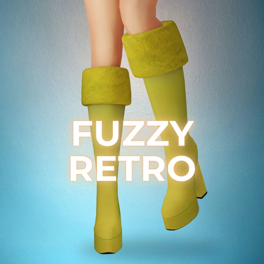 Fuzzy Retro Boots by MiliNiki — Sims 4 custom content