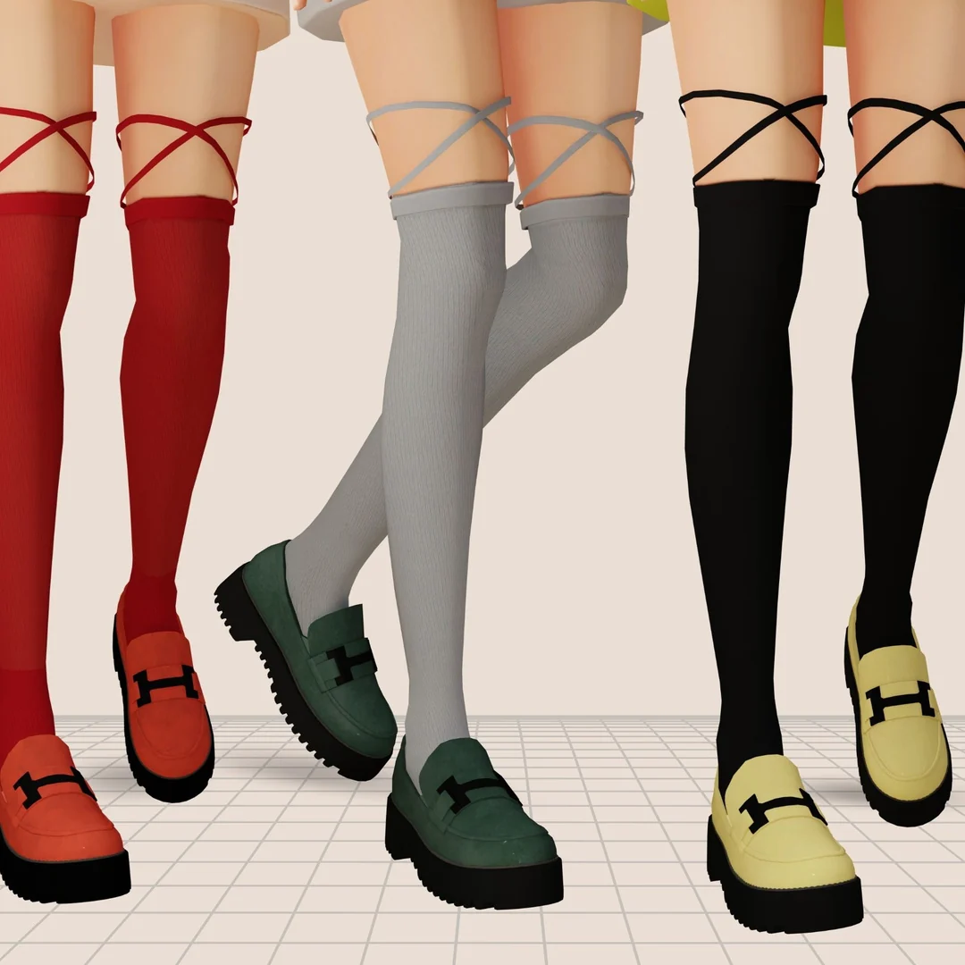 Alluring Over-Knee Socks by MiliNiki — Sims 4 custom content