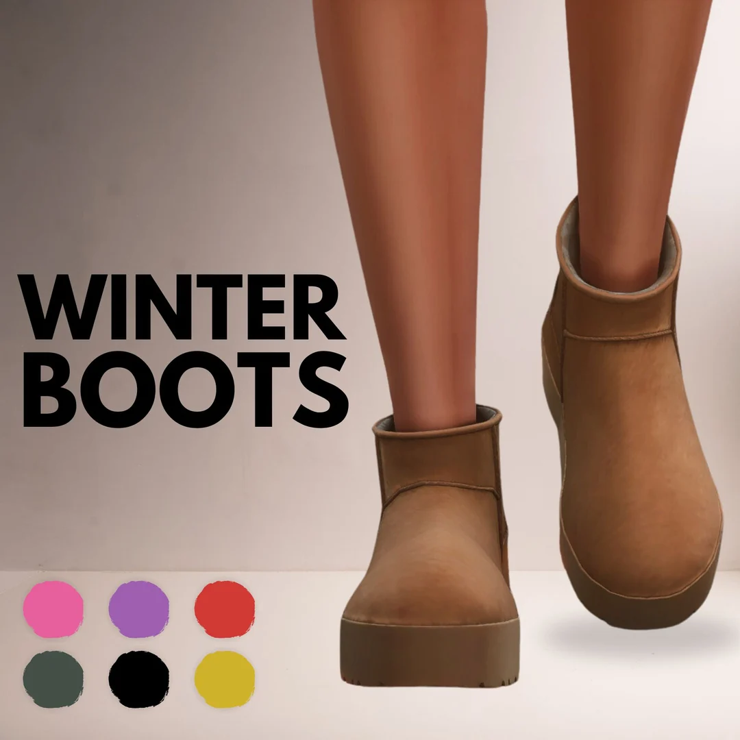 Winter Boots by MiliNiki — Sims 4 custom content