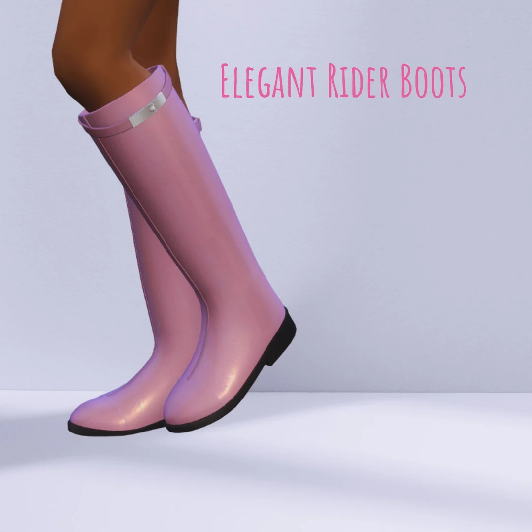 Elegant Rider Boots by MiliNiki — Sims 4 custom content