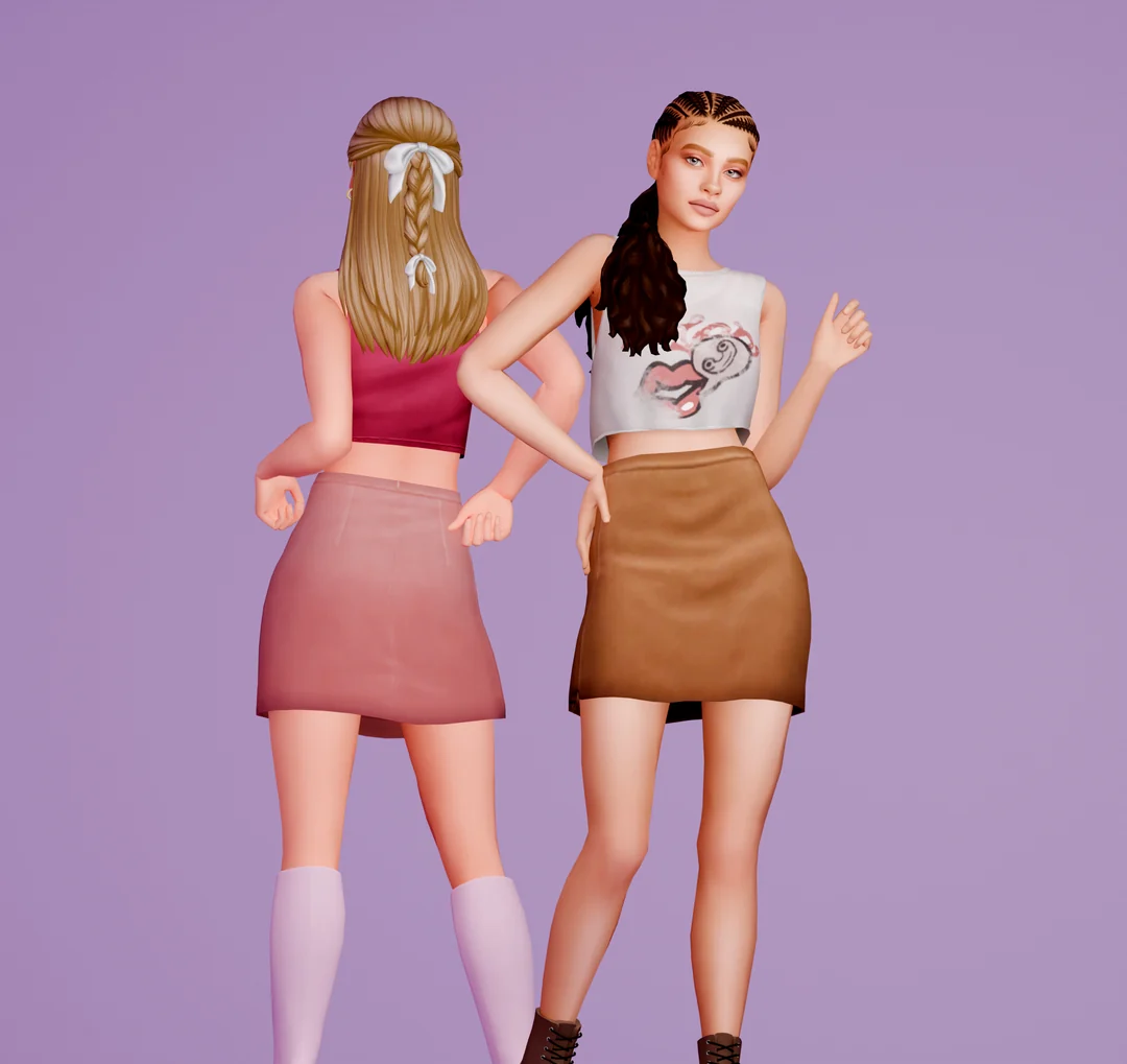 Velvet Dawn Skirt by MiliNiki — Sims 4 custom content