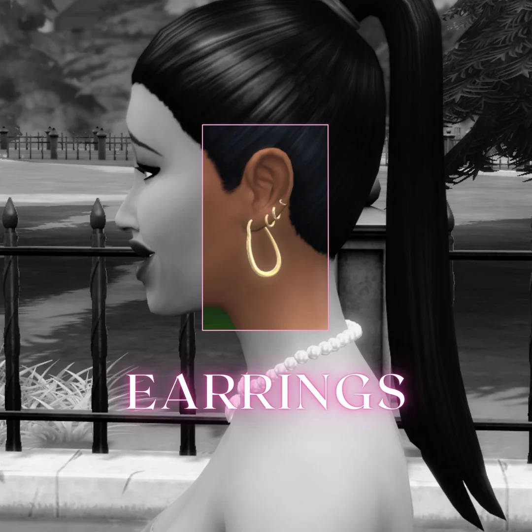 Earrings Set by MiliNiki — Sims 4 custom content