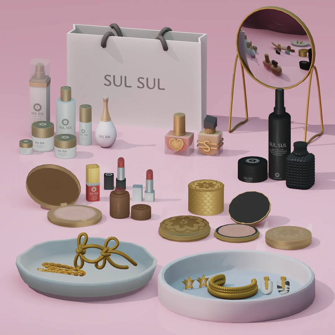 Beauty Set "Sul Sul" by MiliNiki — Sims 4 custom content