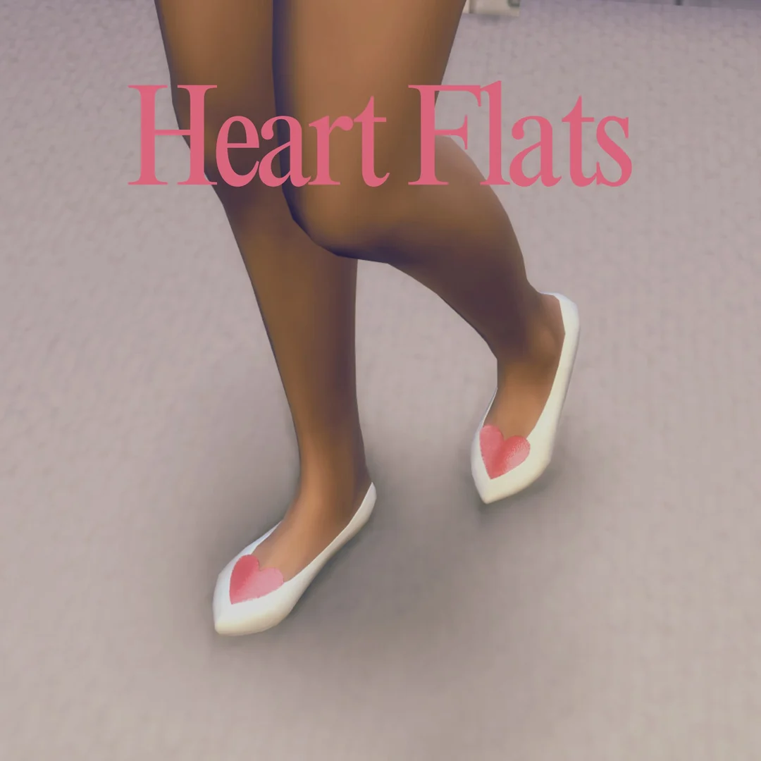 Heart Flats by MiliNiki — Sims 4 custom content