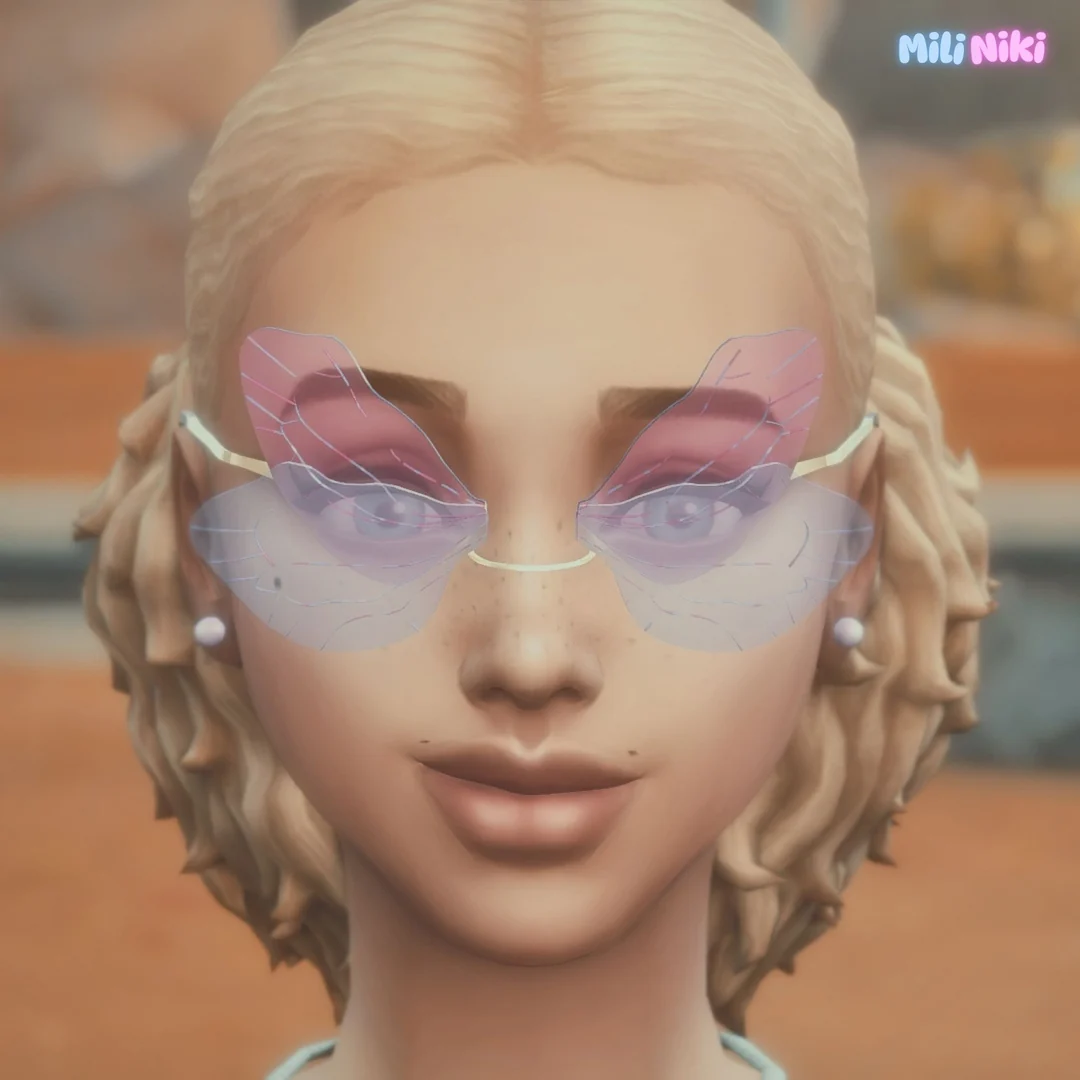Butterfly Sunglasses by MiliNiki — Sims 4 custom content