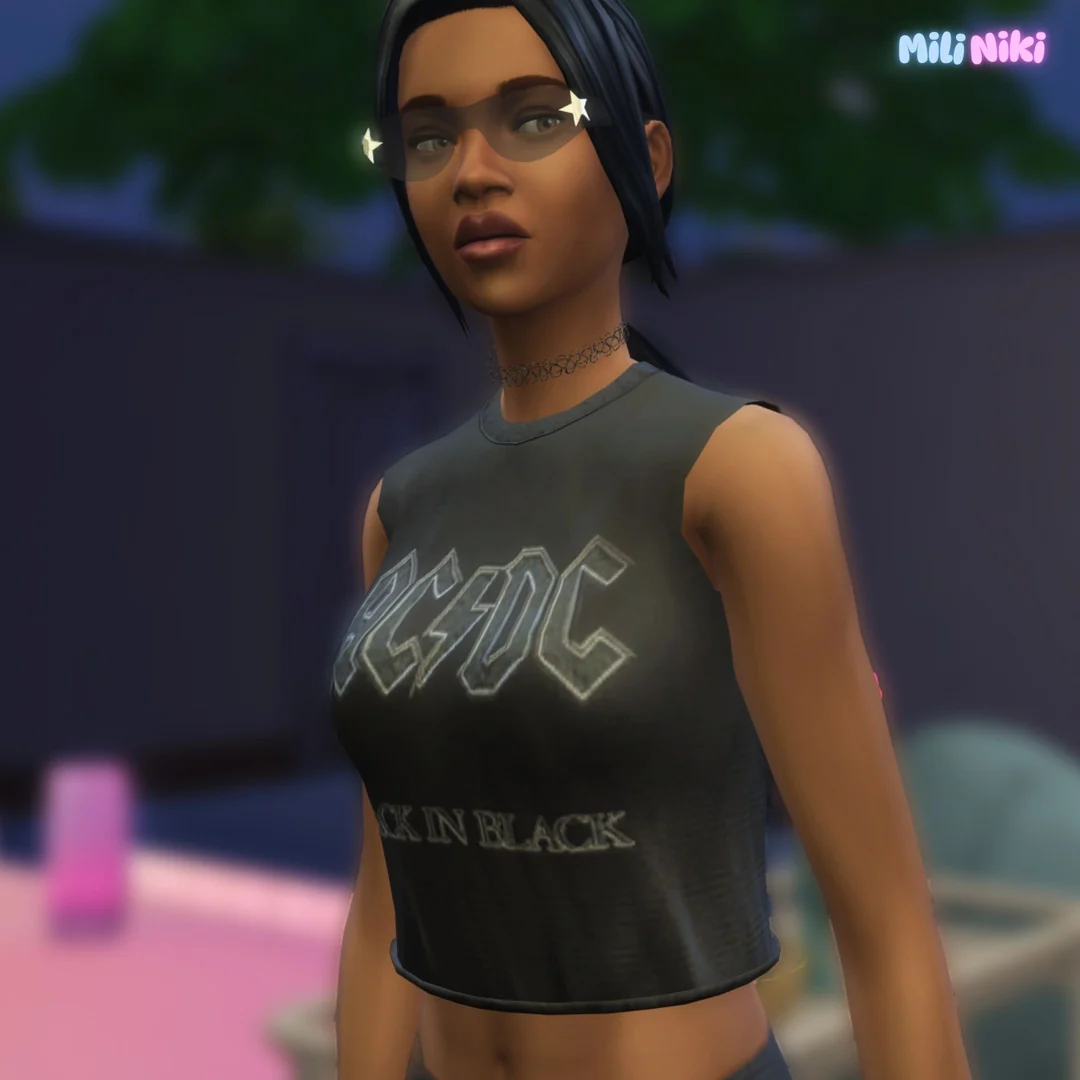 90s Grunge & Glam Look by MiliNiki — Sims 4 custom content
