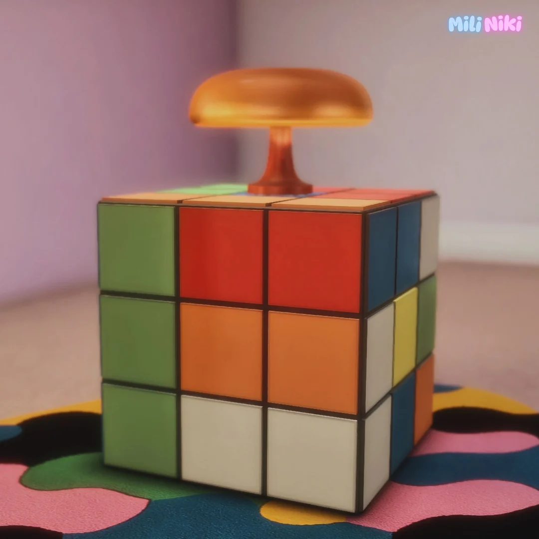 Retro Cube Table by MiliNiki — Sims 4 custom content