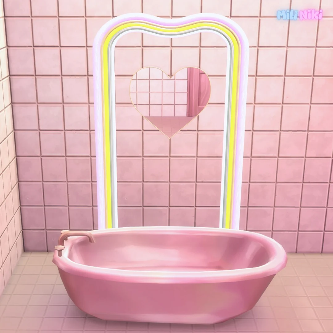 Neon Bathroom Set by MiliNiki — Sims 4 custom content