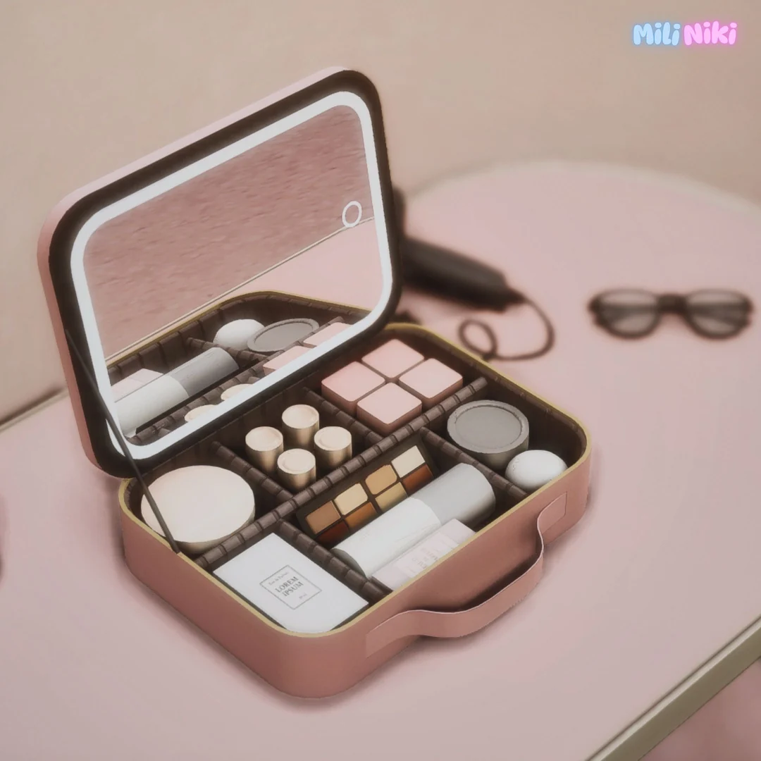 Cosmetic Box with LED-Mirror by MiliNiki — Sims 4 custom content