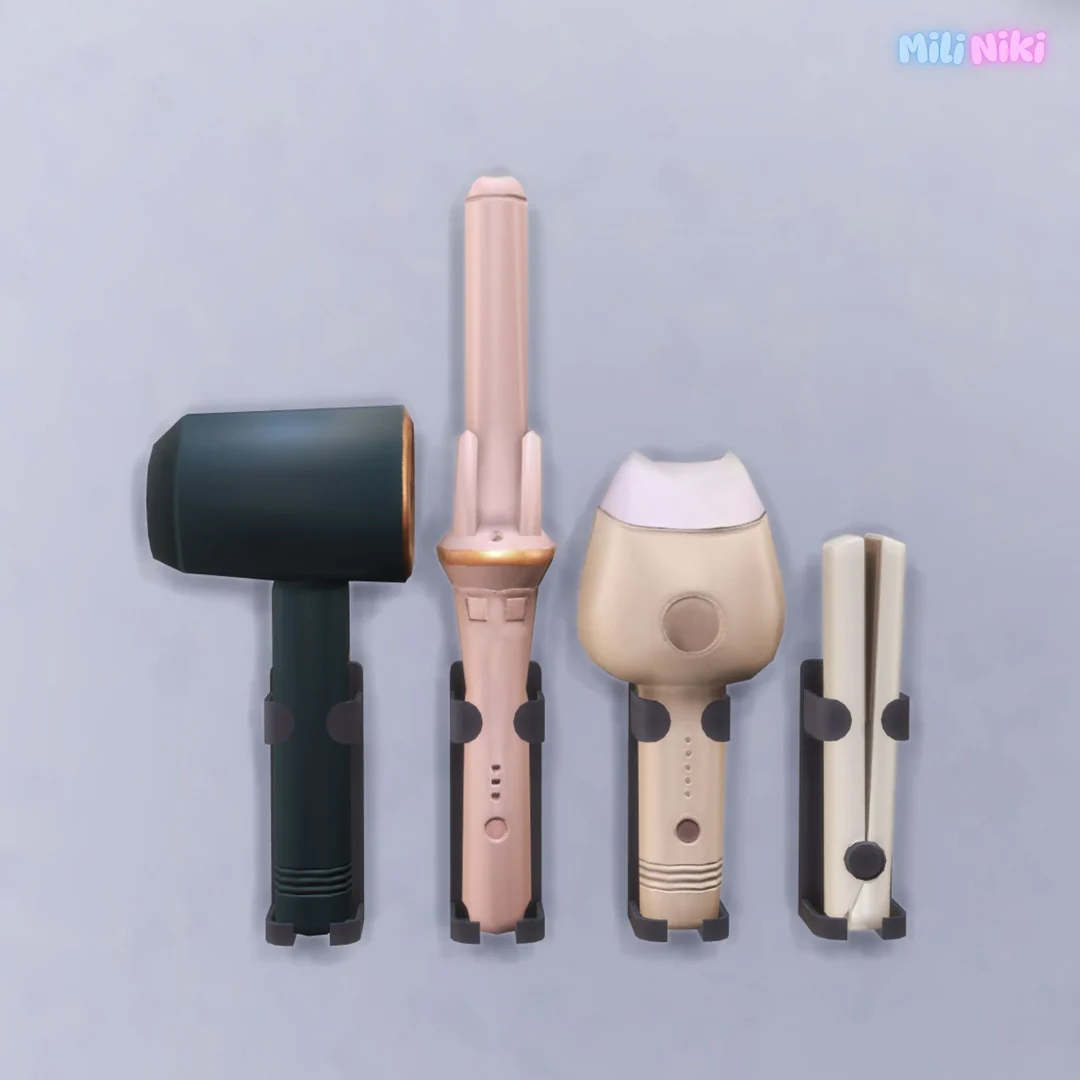 Hair Styling Set by MiliNiki — Sims 4 custom content