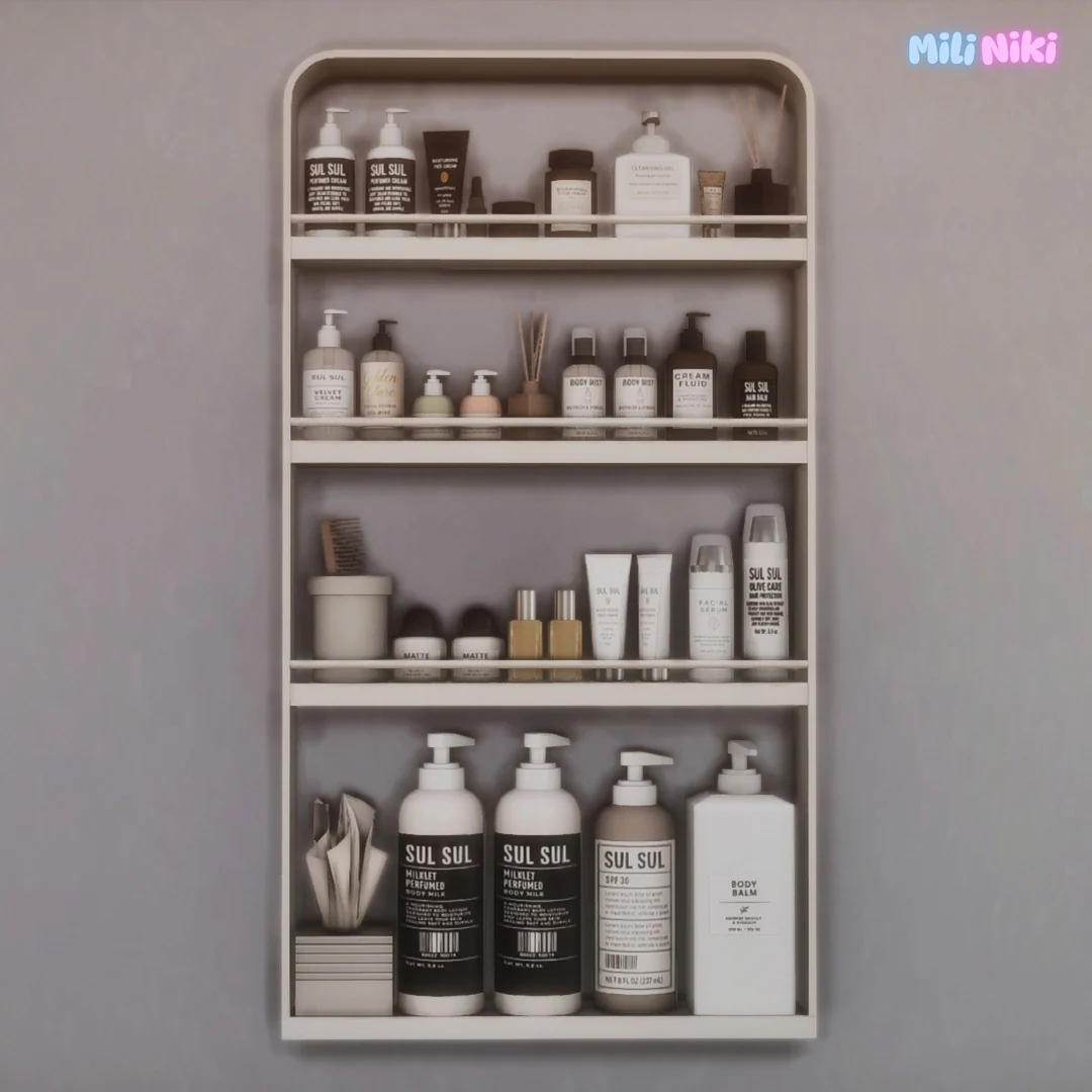 Self Care Products Shelf by MiliNiki — Sims 4 custom content