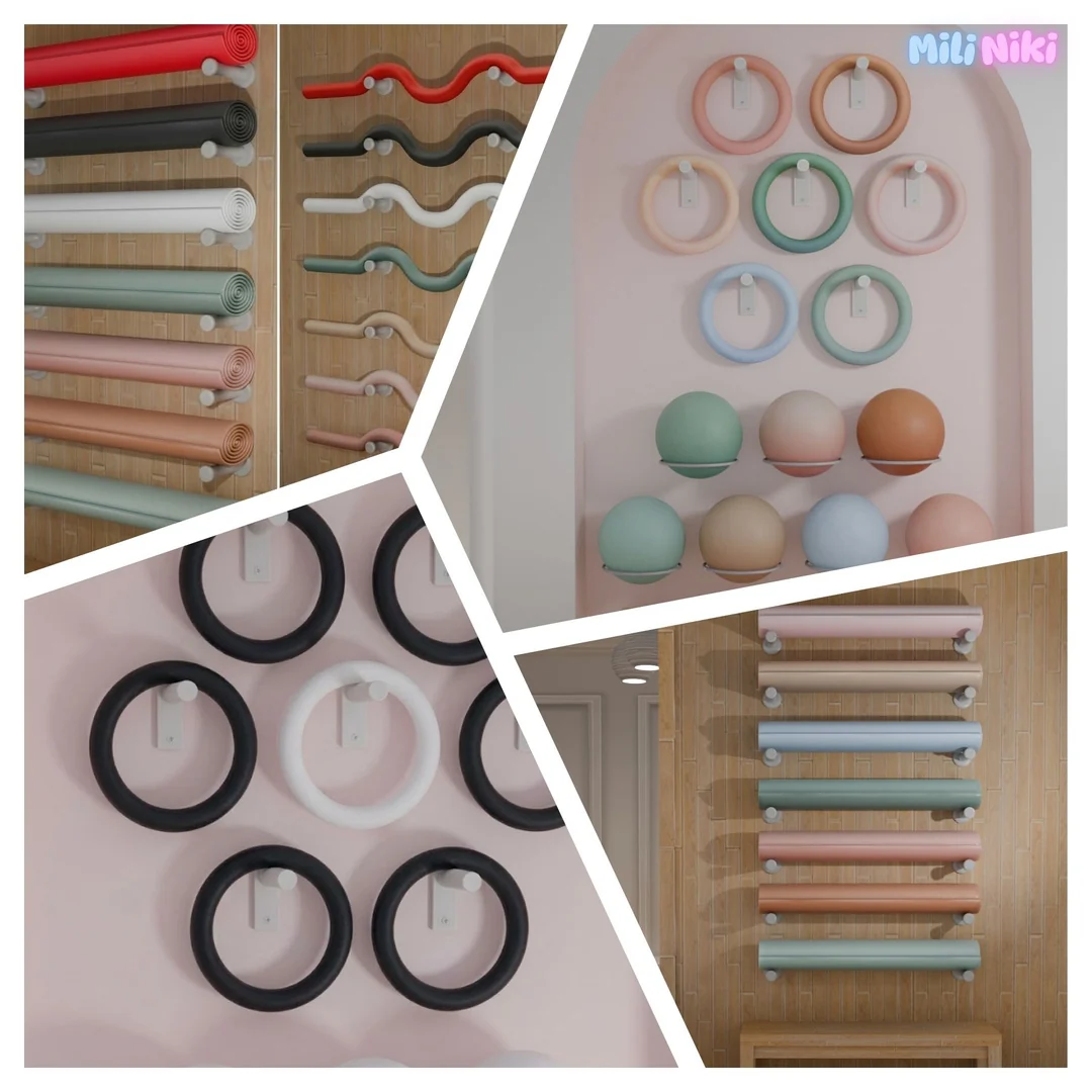 Pilates Equipment: Color Pack by MiliNiki — Sims 4 custom content
