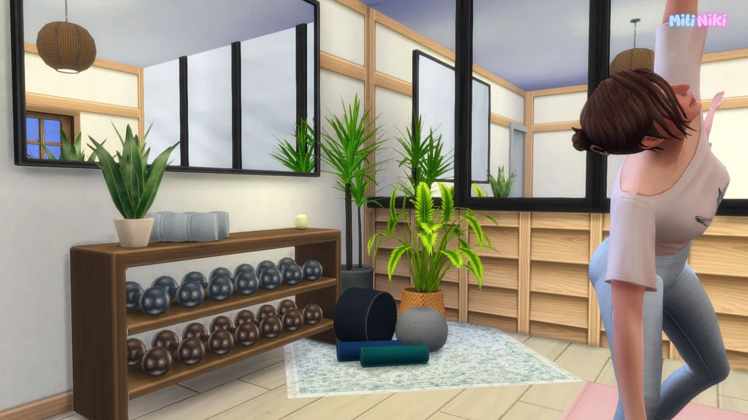 Home Gym Set by MiliNiki — Sims 4 custom content
