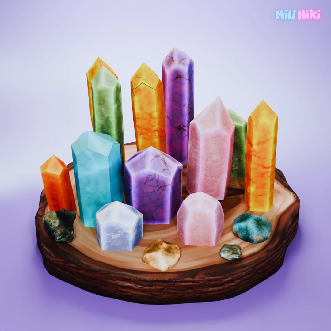 Mindful Crystal Collection by MiliNiki — Sims 4 custom content