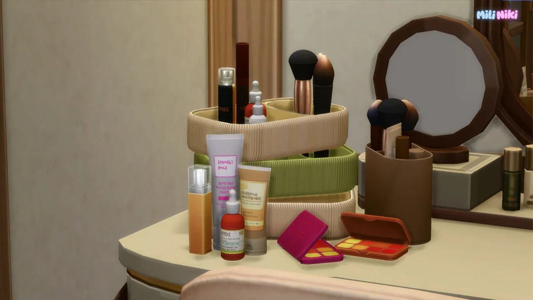 Makeup Organizer Clutter by MiliNiki — Sims 4 custom content