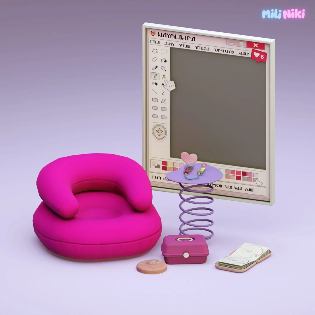 Vintage Dreambyte Set by MiliNiki — Sims 4 custom content