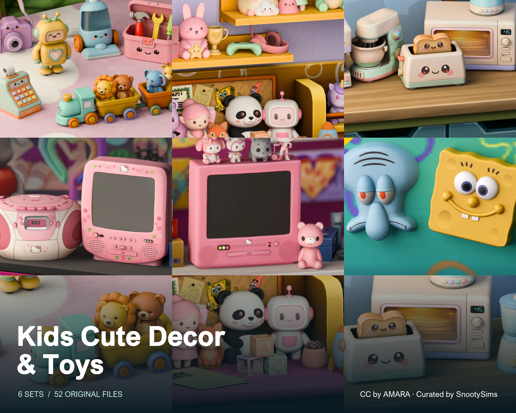 Kids Cute Decor & Toys Mega Pack by AMARA