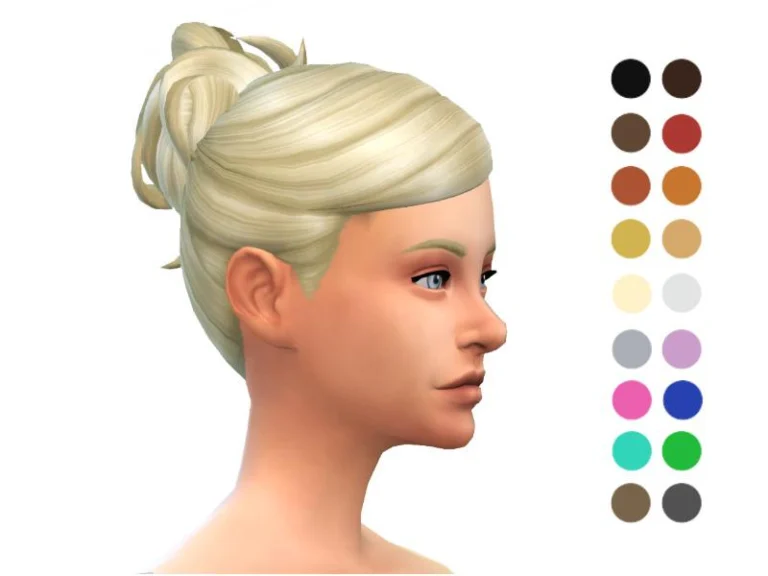 Sims 4 Messy Hair Bun