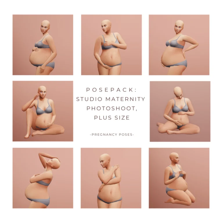 Posepack: Studio Maternity Photoshoot