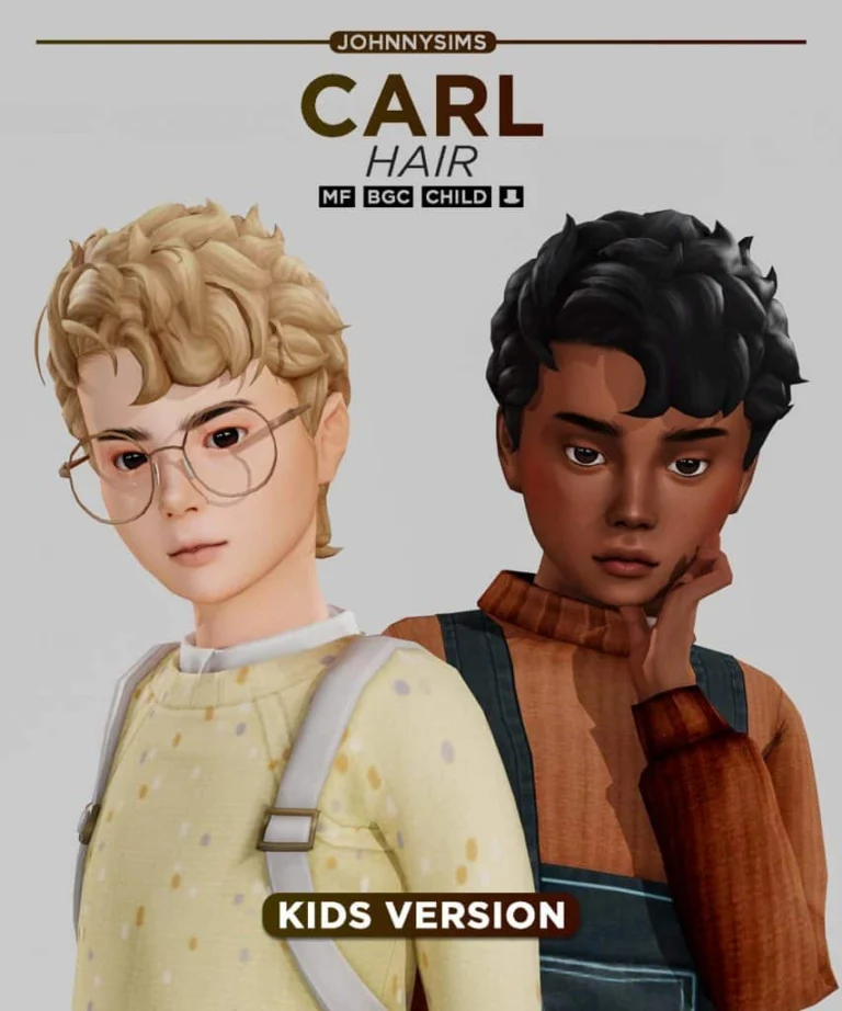 Curly and Wavy Hair for Male Kids [MM]