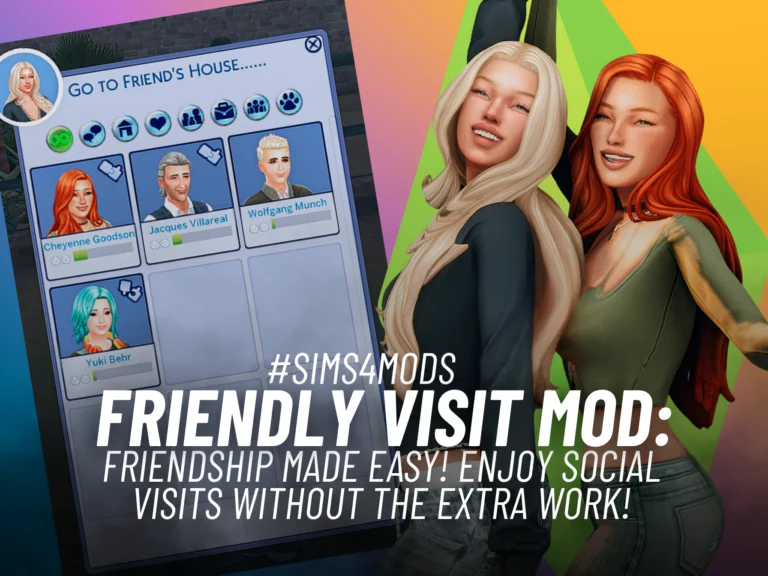 Friendly Visit Mod: A Clever Way to Build Friendships Off-Lot 1 SnootySims Friendly Visit Mod 1