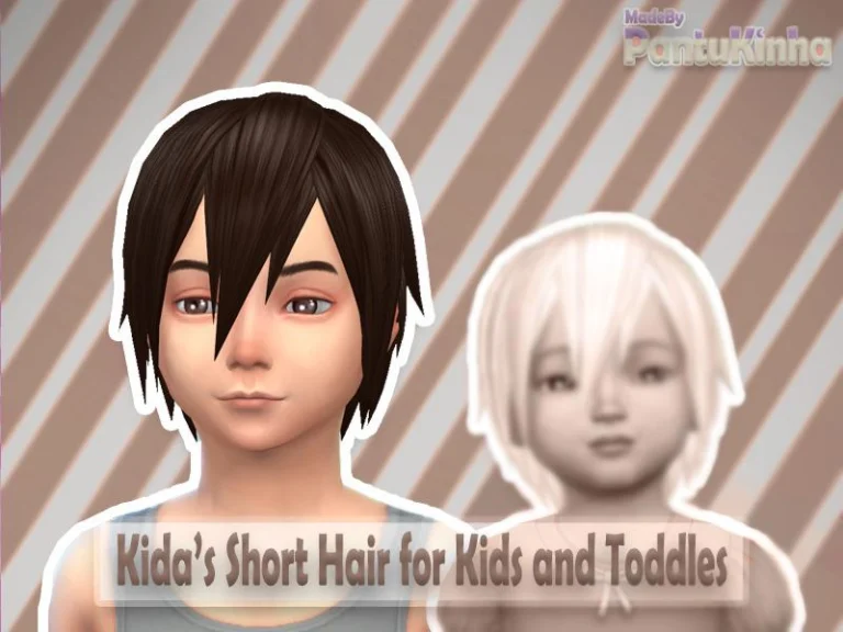Kids Kida’s Short Hair Style Made By PantuKinha