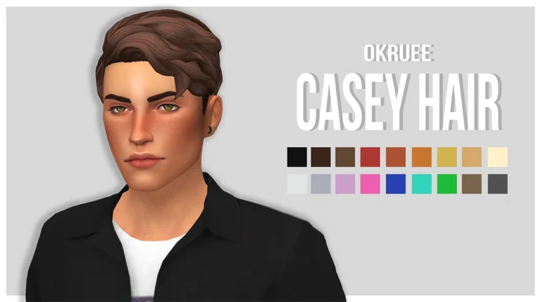 Casey Hair: BGC, Hat-Compatible, Unisex, 18 EA Colors, Custom Thumbnail