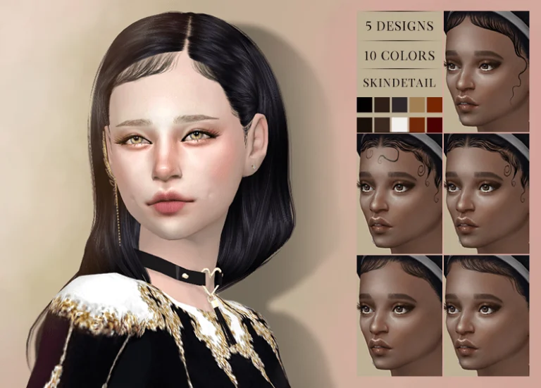 Sims 4 Baby hairs