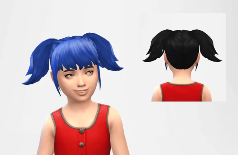 Untamed High Pigtails for Girls