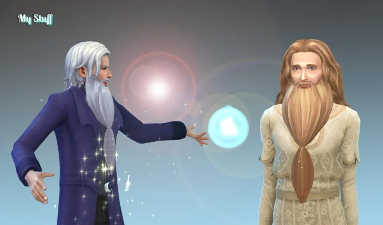 Albus Dumbledore Beard: Teen to Elder, 18 Colors, Base Game-Compatible