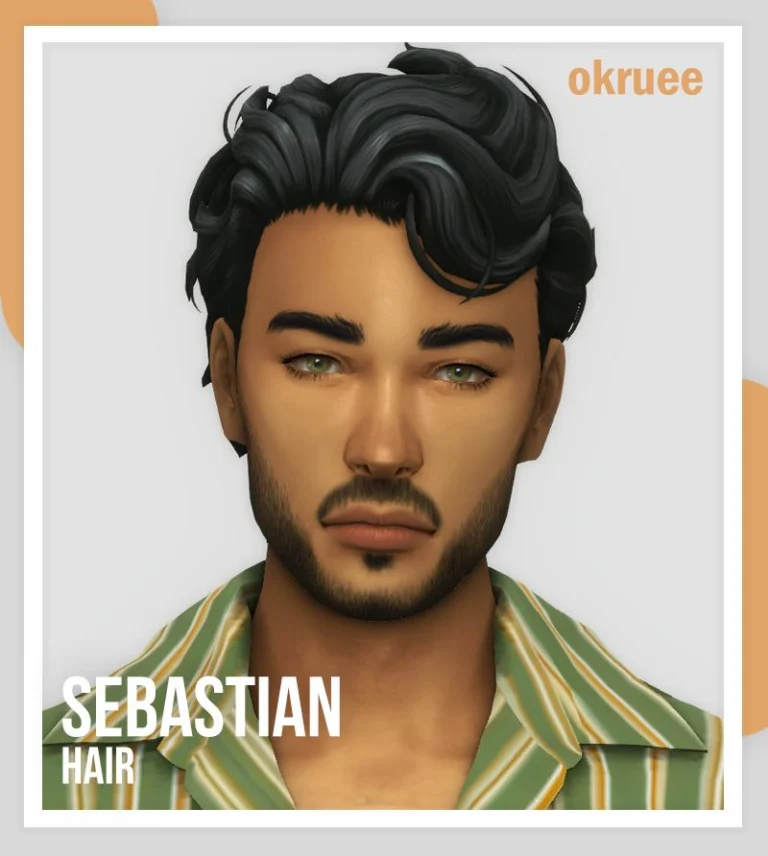 Sebastian Hair V2: BGC, Hat-Compatible, 24 EA Colors, No Extra Strands