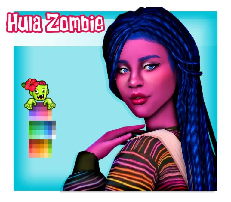 Daya Hair Recolor in Noodles Sorbet Remix - Free Add-on, Mesh Required