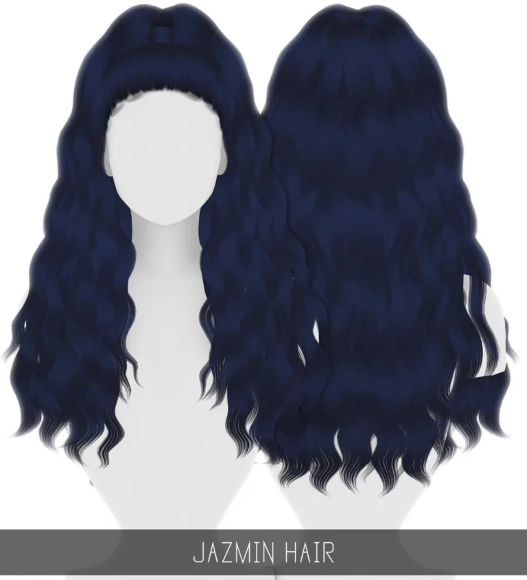 Long and Simple Wavy Hair for Female [Alpha]