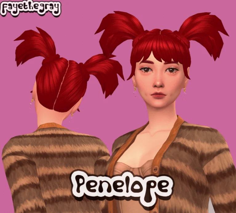 High Pigtail Hairstyle with Bangs for Female [MM]
