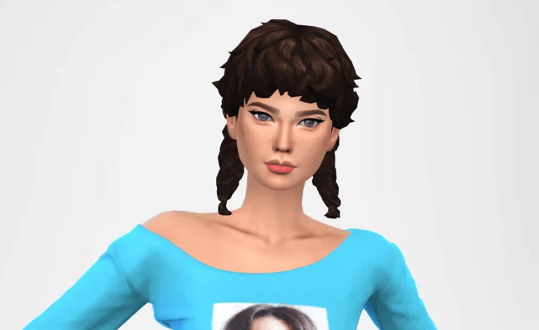 Curly Pigtails And Bangs for Females