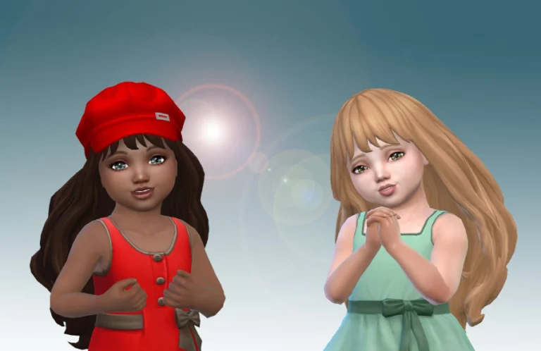 Ingrid Long Wavy Hairstyle for Toddlers [MM]
