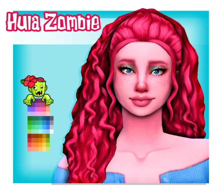 Kaulana Hair Recolor in Noodles Sorbet - Mesh Required, Free Add-on